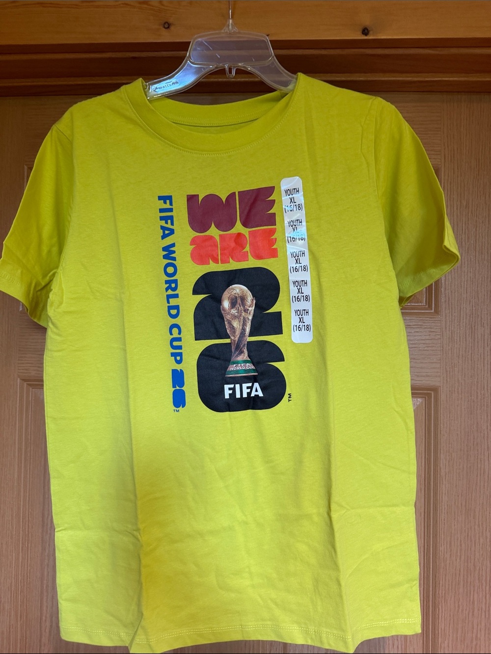 FIFA World Cup Soccer Youth Yellow 'We Are 2026' Graphic Tee